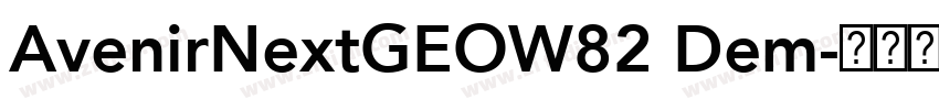 AvenirNextGEOW82 Dem字体转换